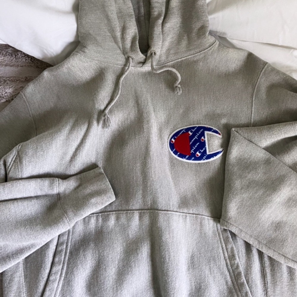 grey champion hoodie